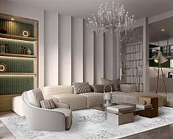 Wilton-tæppe - Santi (lysegrå)