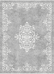 Wilton-tæppe - Santi (grå/hvid)