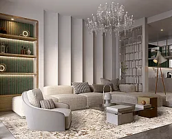 Wilton-tæppe - Denizli (beige)