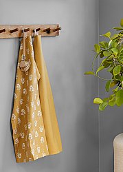 Køkkenhåndklæde 2-pak - Sari (gul)