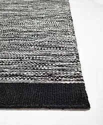 Uldtæppe - Savona (sort)