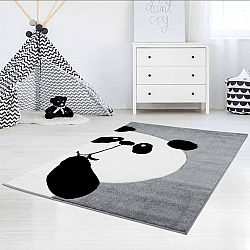 Børnetæppe - Bueno Panda (grå)