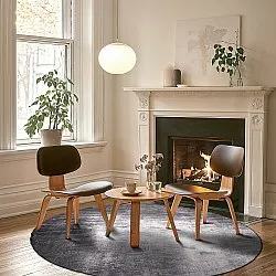 Rundt tæppe - Serifos (grå)