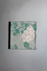 Servietter 4-pak - Amara (grå/lyserød)