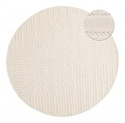 Runde tæpper - Devon (cream)