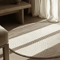 Runde tæpper - Devon (cream)