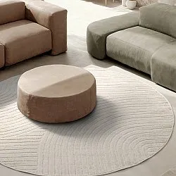 Runde tæpper - Devon (cream)