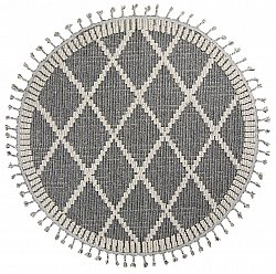 Tapis rond - Indoor/Outdoor Alexandria (gris foncé)