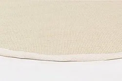 Runde tæpper (sisal) - Agave (naturhvid)