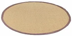 Runde tæpper (sisal) - Agave (natur/brun)
