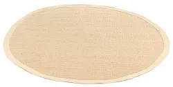 Runde tæpper (sisal) - Agave (sand)