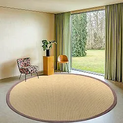 Runde tæpper (sisal) - Agave (natur/brun)