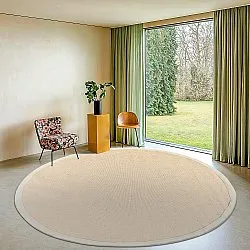 Runde tæpper (sisal) - Agave (beige/grå)