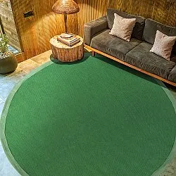 Runde tæpper (sisal) - Agave (grøn)