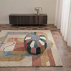 Puf - Marokkansk læder-puf (multi) 04