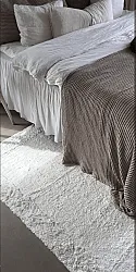 Ryatæpper - Ebba Natural Cotton Shaggy (offwhite)