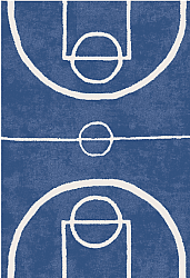 Børnetæppe - Basket (blå)