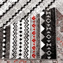 Wilton-tæppe - Elduvik (rød)