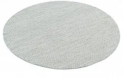 Runde tæpper - Snowshill (grå/hvid)