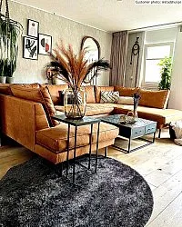 Runde tæpper - Cosy (antracit)