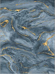 Tapis Wilton - Storm (bleu/or)