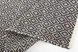 Jutetæppe - Puebla (sort/grå)