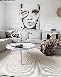 Uldtæppe - Coastal (creme)