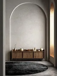 Rundt tæppe - Lynton (sort)