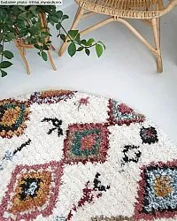 Runde tæpper - Sezze (beige/multi)