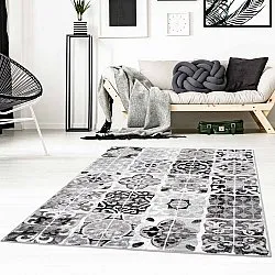 Wilton-tæppe - Nebikat (grå)