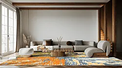 Wilton-tæppe - Tizzano (orange/multi)