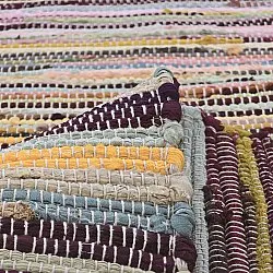 Kludetæppe - Happy (gul/multi)