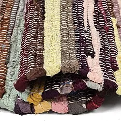 Kludetæppe - Happy (gul/multi)