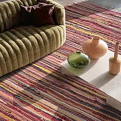 Kludetæppe - Happy (pink/multi)