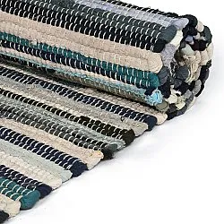 Kludetæppe - Home (blå/multi)