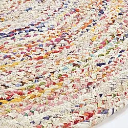 Runde tæpper - San Francisco (hvid/multi)