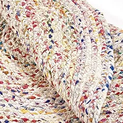 Runde tæpper - San Francisco (hvid/multi)