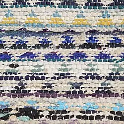 Kludetæppe - Lindby (blå/multi)