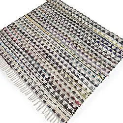 Kludetæppe - Lindby (blå/multi)