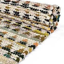 Kludetæppe - Lindby (gul/multi)