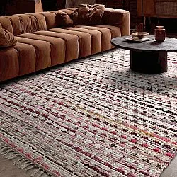 Kludetæppe - Lindby (pink/multi)