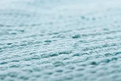 Kludetæppe - Silje (blå/turkis)