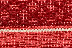 Kludetæppe - Visby (rød)