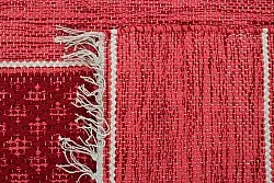 Kludetæppe - Visby (rød)