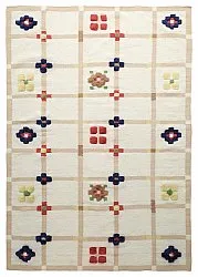 Uldtæppe - Lausanne Flatweave Tufted Premium (hvid/beige)