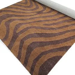 Uldtæppe - Aiz Hand Tufted Wool Premium (brun)