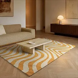 Uldtæppe - Aiz Hand Tufted Wool Premium (gul)
