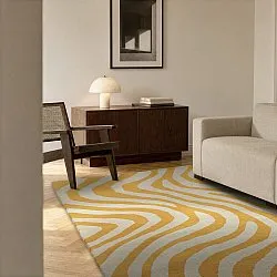 Uldtæppe - Aiz Hand Tufted Wool Premium (gul)
