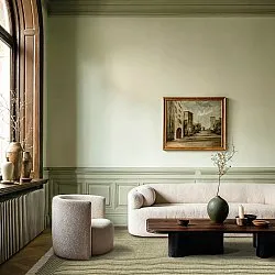 Uldtæppe - Arbil (grøn/hvid)