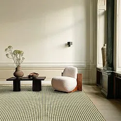 Uldtæppe - Arbil (grøn/hvid)